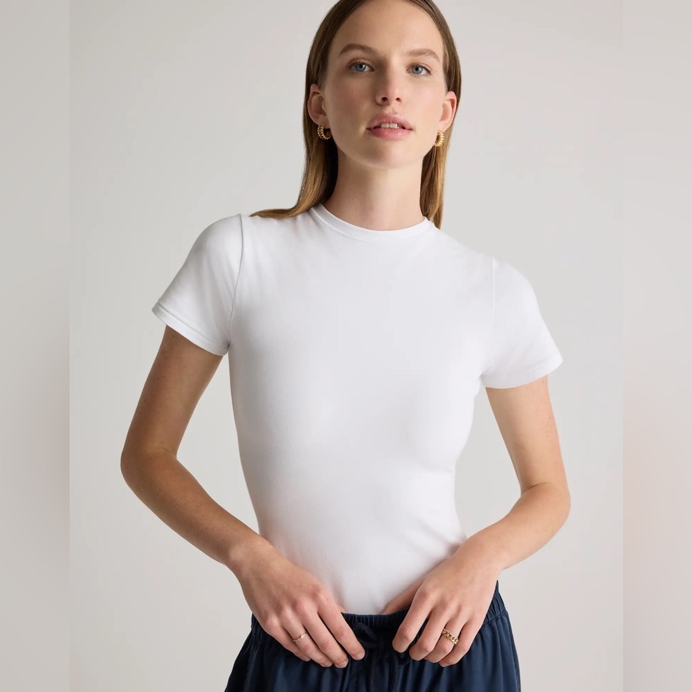 Classic Stretch Cotton Fitted T-shirt